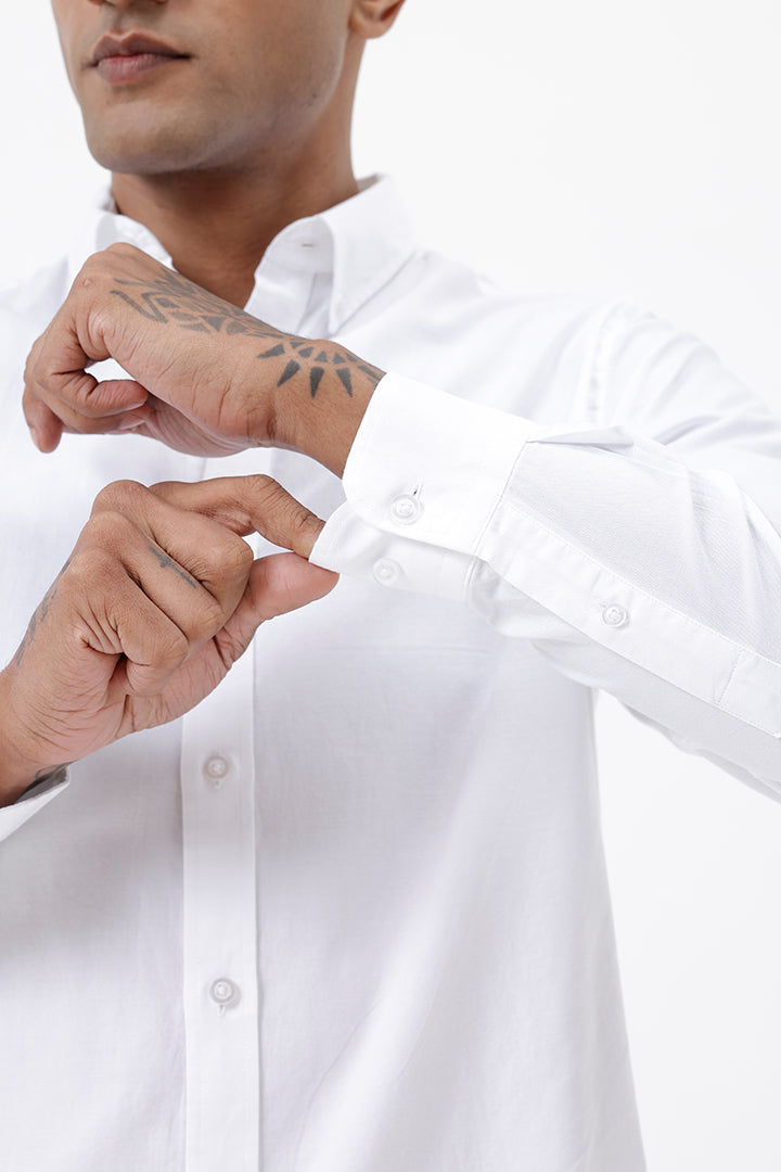 WHITE LINEN SHIRT