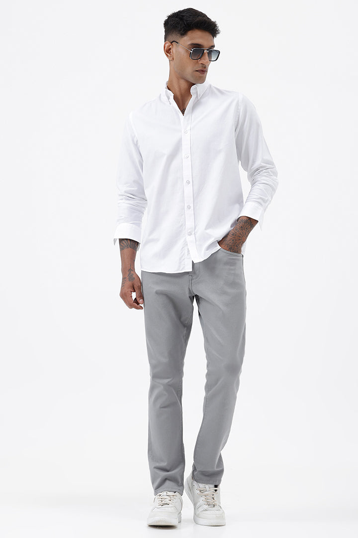 WHITE LINEN SHIRT