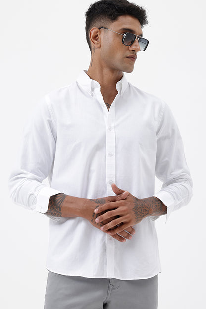 WHITE LINEN SHIRT