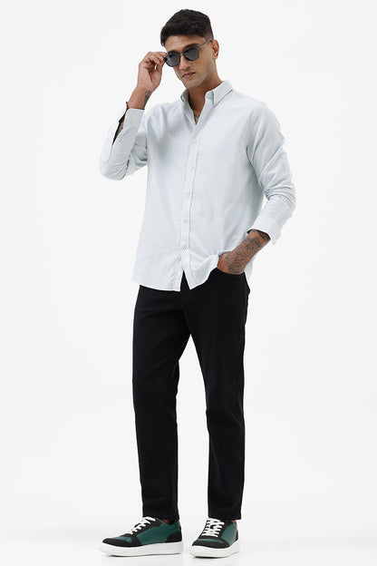 GREEN OXFORD STRIPE SHIRT
