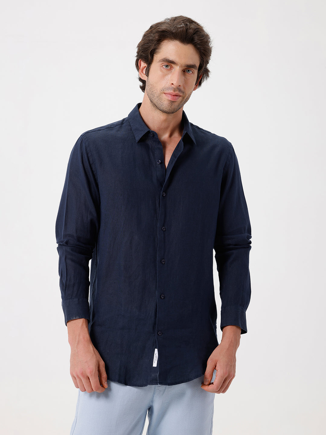 100% PURE LINEN FULL SLEEVE SHIRT