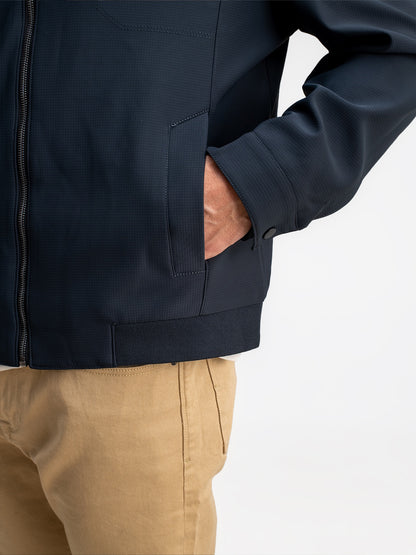 SPREAD COLLAR PLAIN JACKET