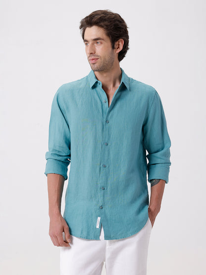 100% PURE LINEN FULL SLEEVE SHIRT