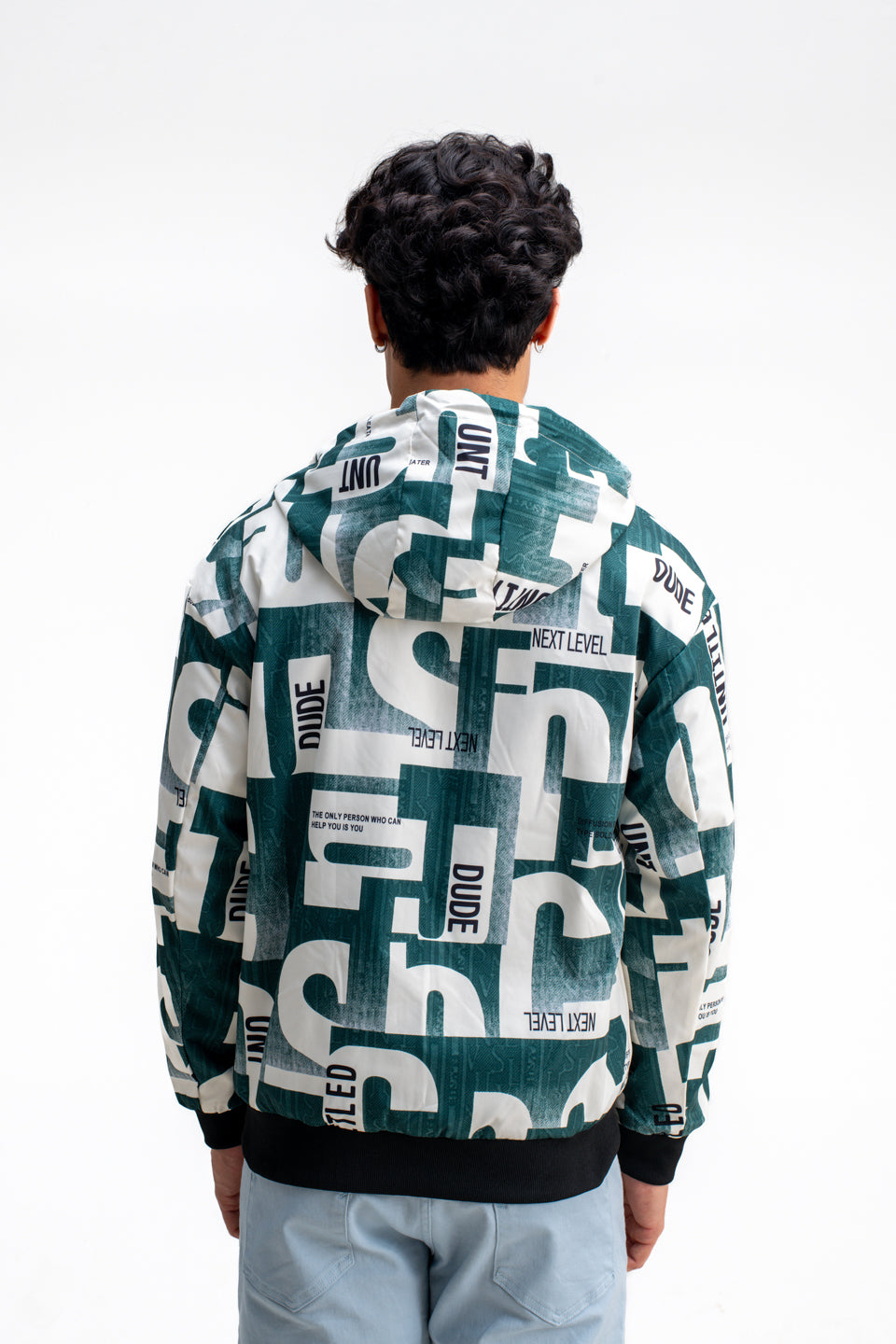 REVERSIBLE ABSTRACT PRINTED JACKET