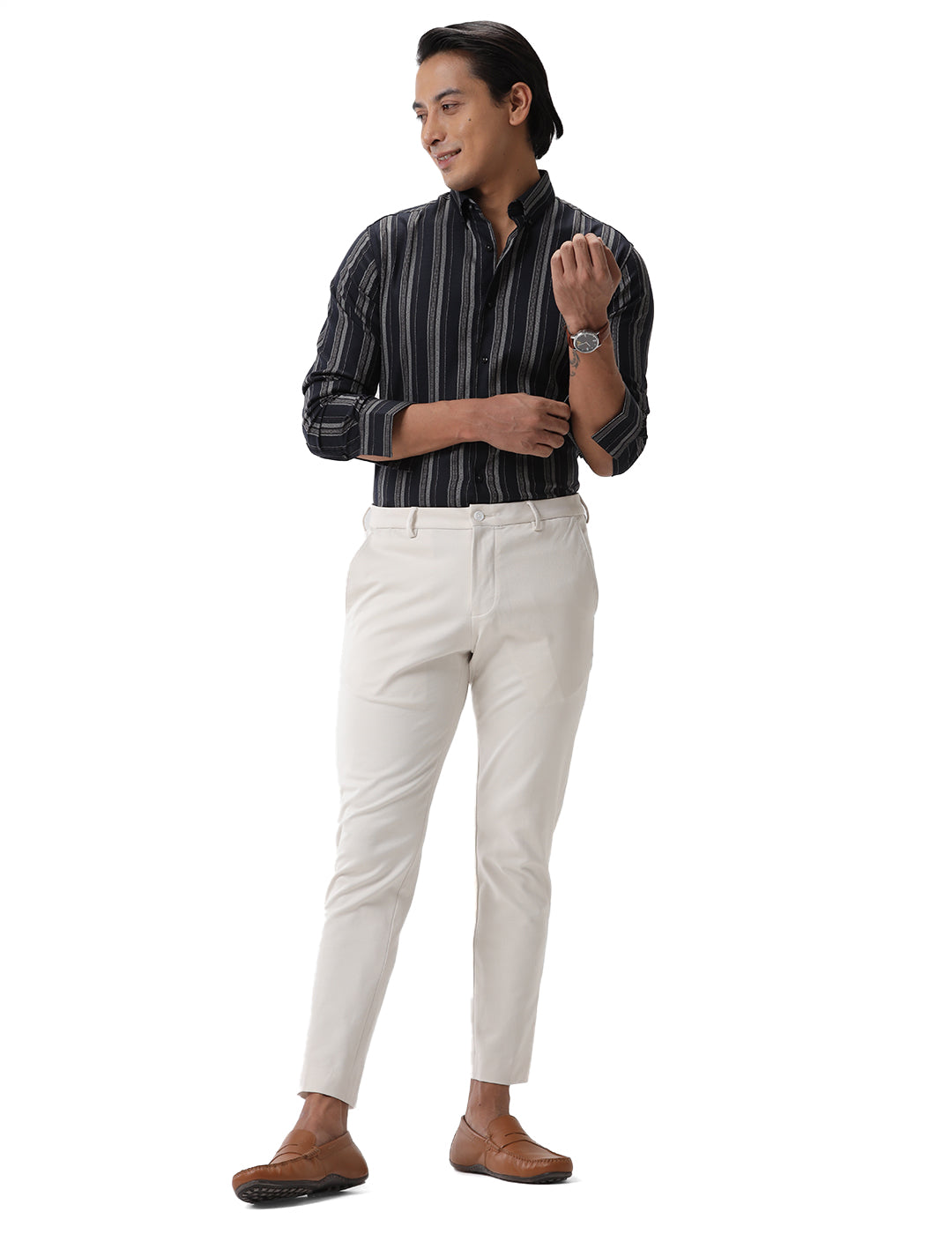 Slim Fit Formal Stripe Shirt