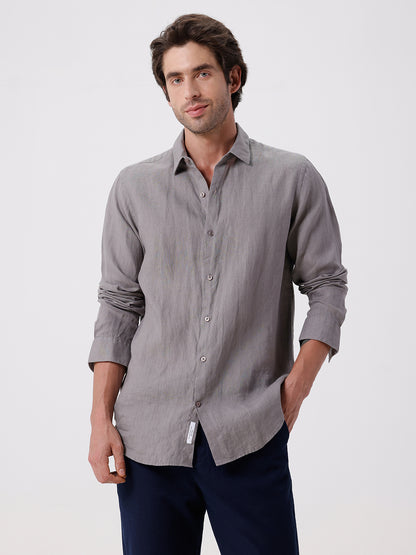 100% PURE LINEN FULL SLEEVE SHIRT