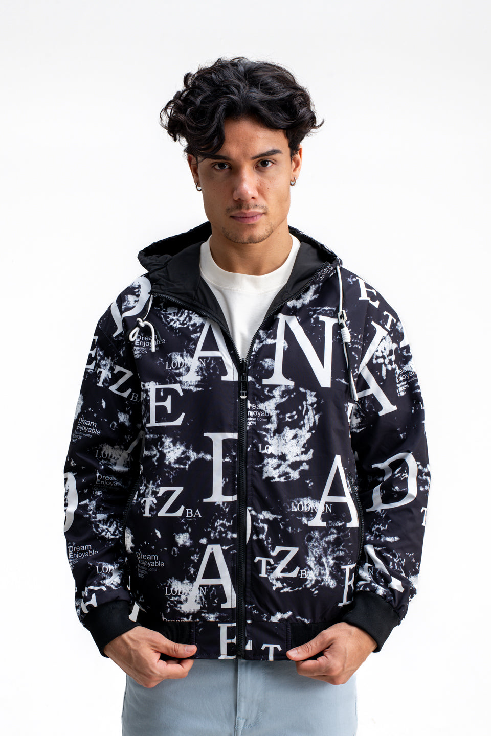 REVERSIBLE MONOGRAM PRINTED JACKET