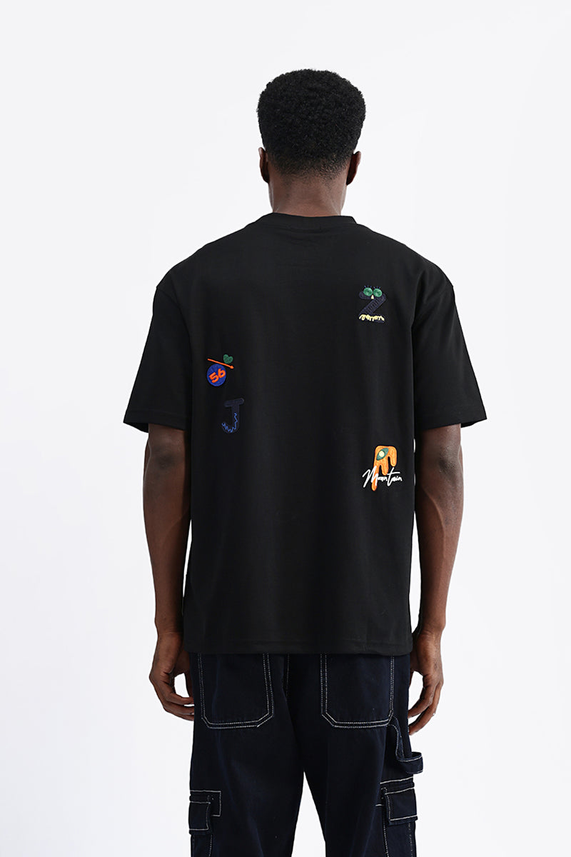 PATCH EMBROIDERED OVERSIZE TEES