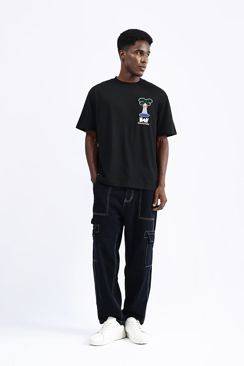 PATCH EMBROIDERED OVERSIZE TEES