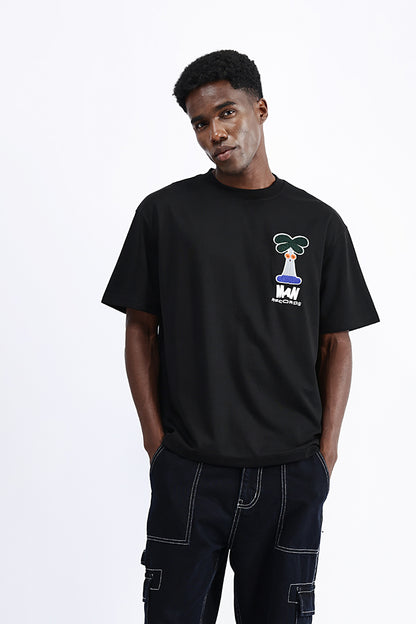 PATCH EMBROIDERED OVERSIZE TEES
