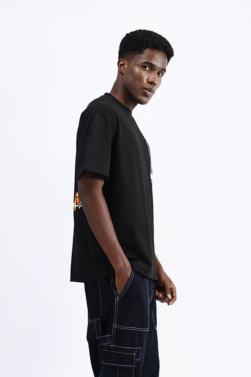 PATCH EMBROIDERED OVERSIZE TEES