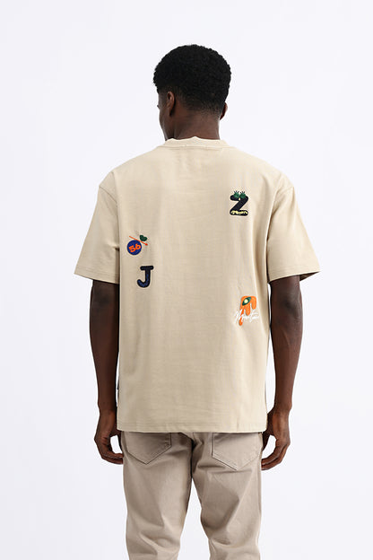 PATCH EMBROIDERED OVERSIZE TEES