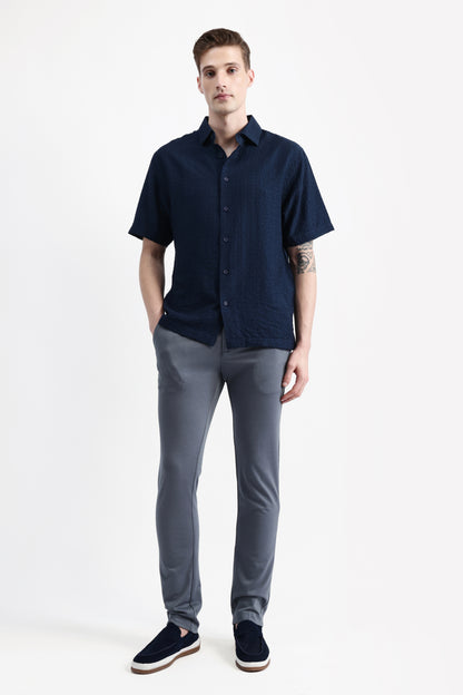 HALF SLEEVES TEXURED SHIRT