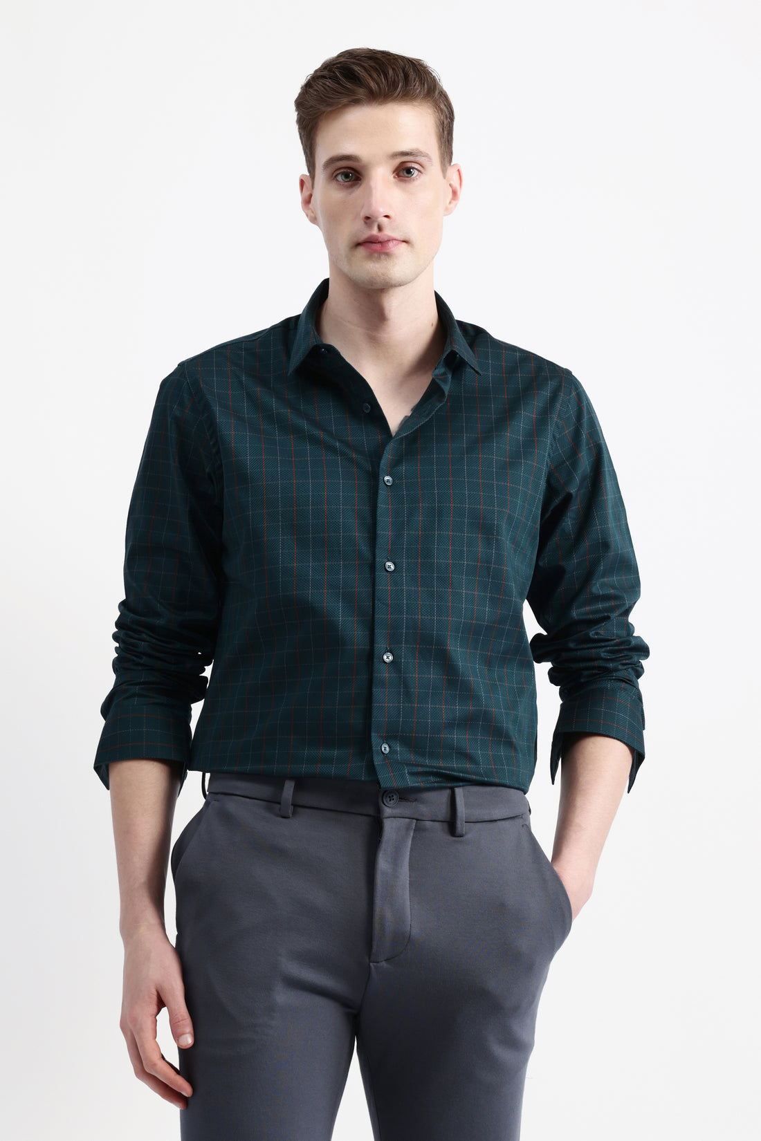 FULL SLEEVES CHECKED SHIRT