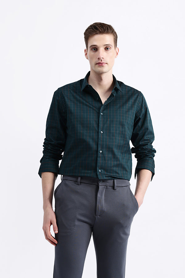 FULL SLEEVES CHECKED SHIRT