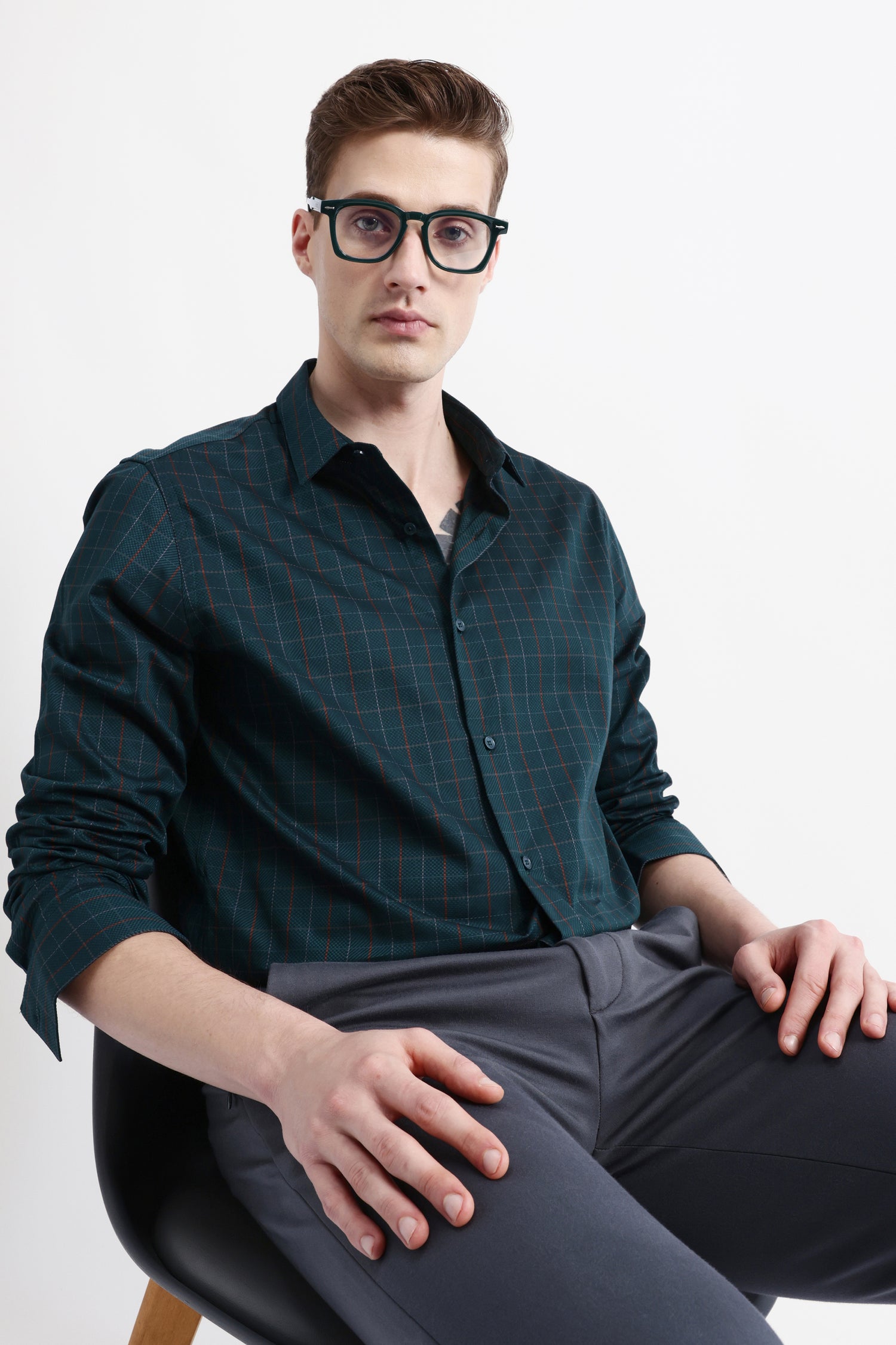 FULL SLEEVES CHECKED SHIRT