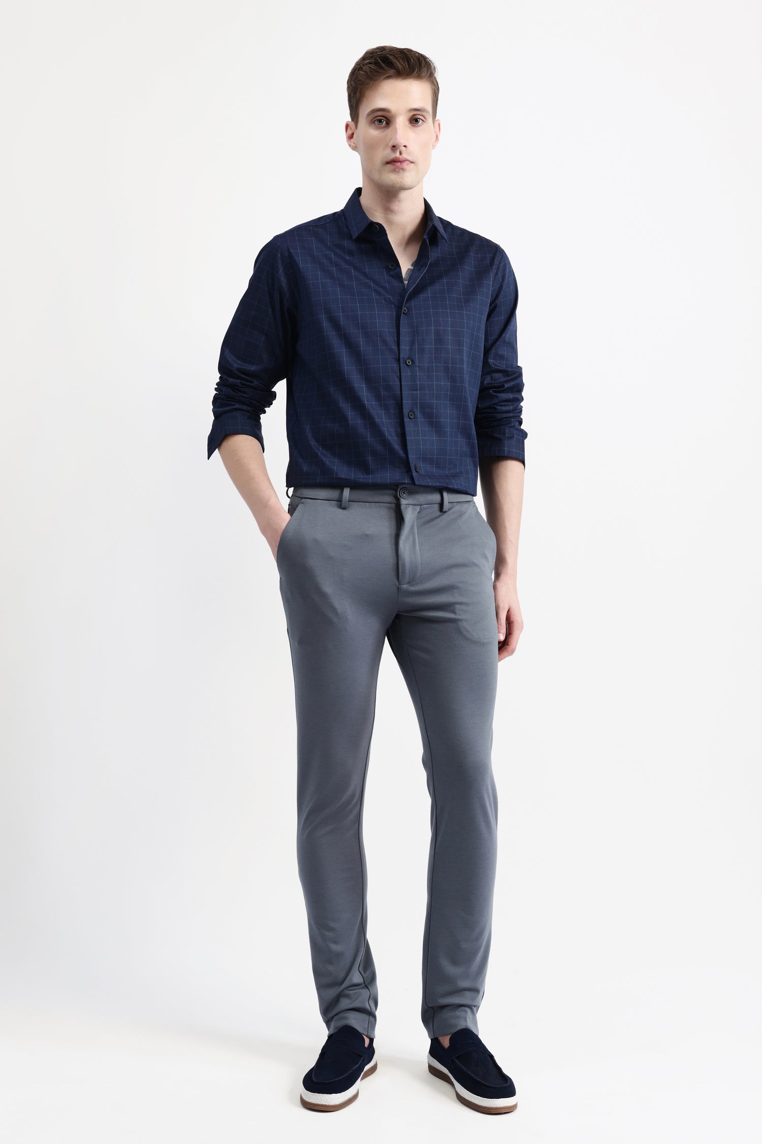 FULL SLEEVES CHECKED SHIRT