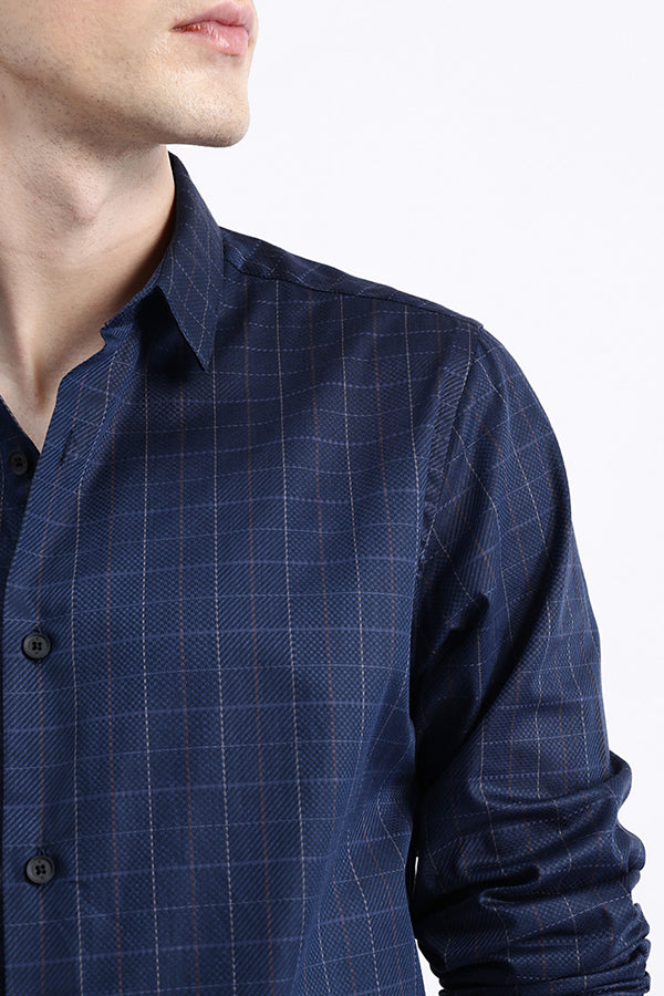 FULL SLEEVES CHECKED SHIRT