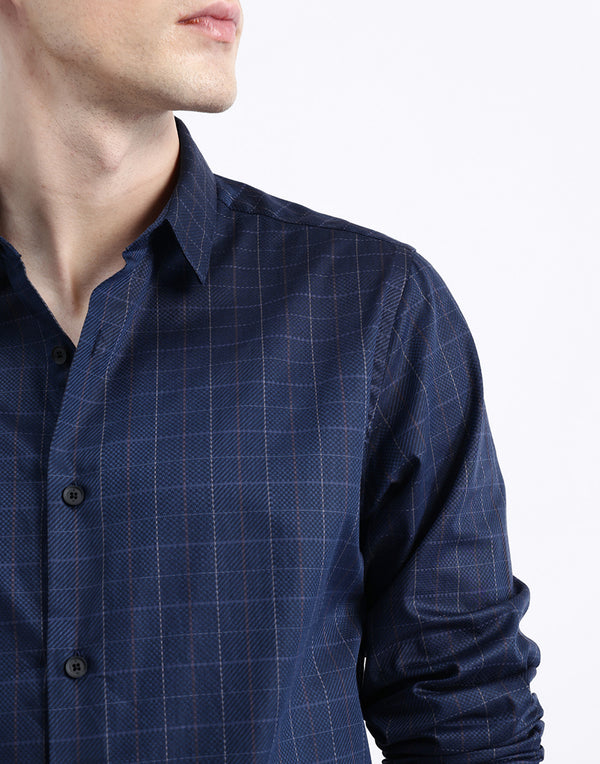 FULL SLEEVES CHECKED SHIRT