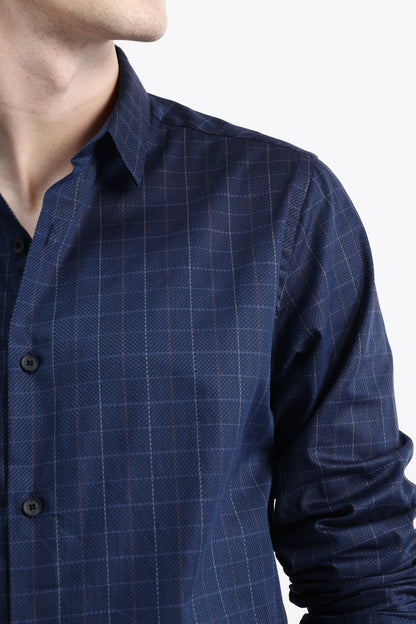 FULL SLEEVES CHECKED SHIRT