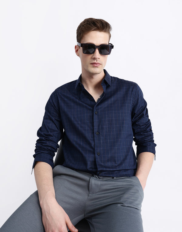 FULL SLEEVES CHECKED SHIRT