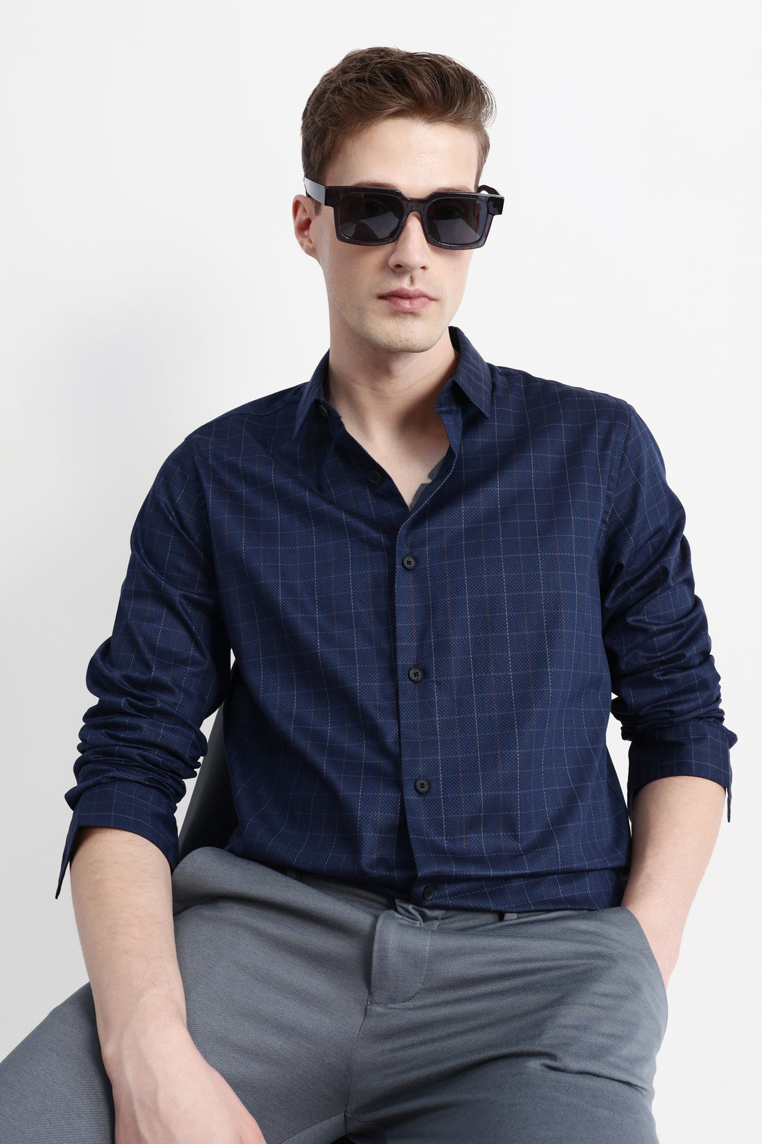 FULL SLEEVES CHECKED SHIRT