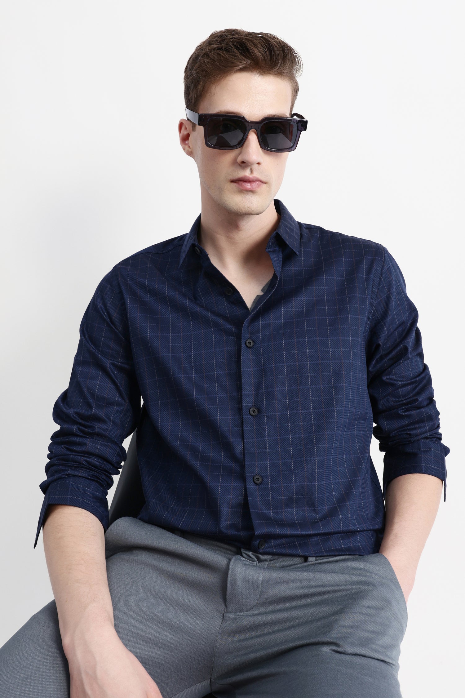 FULL SLEEVES CHECKED SHIRT