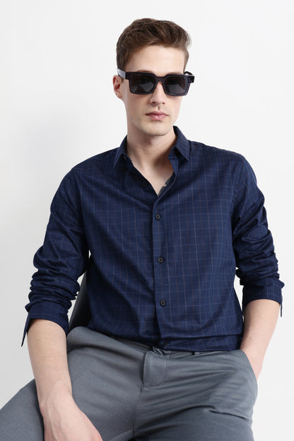 FULL SLEEVES CHECKED SHIRT