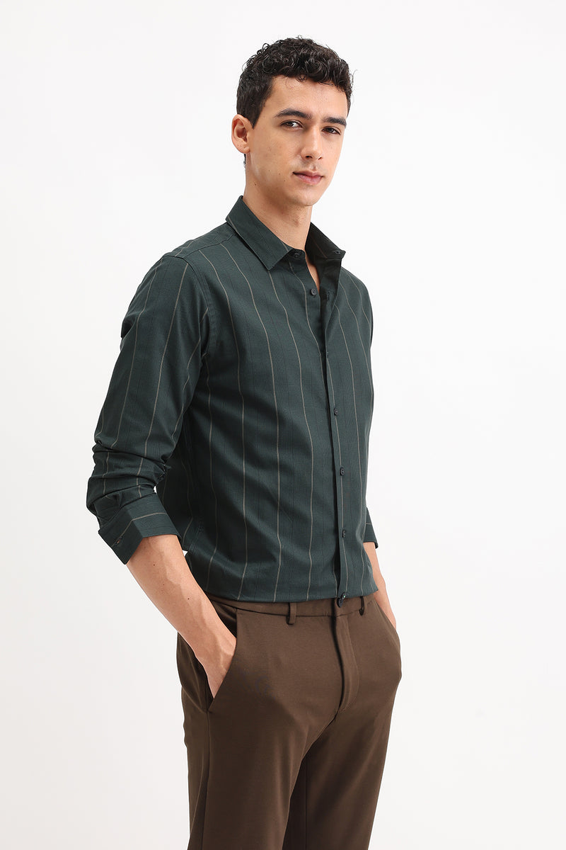 STRIPED SLIM FIT SHIRT