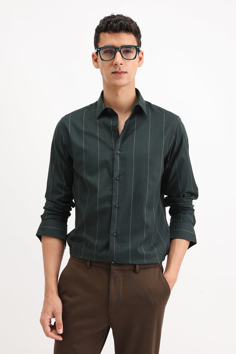 STRIPED SLIM FIT SHIRT