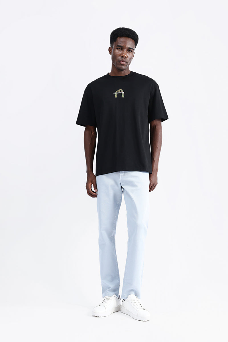 BACK EMBROIDERED OVERSIZE TEE