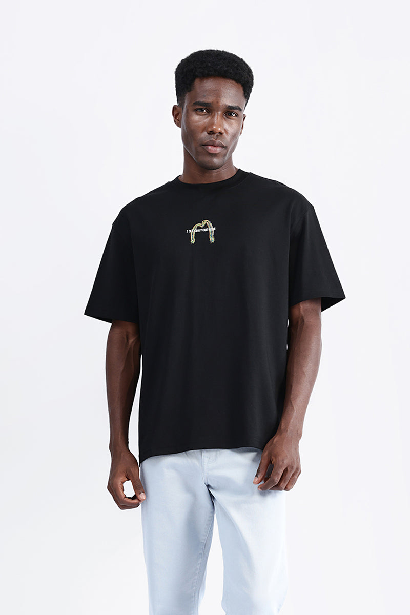 BACK EMBROIDERED OVERSIZE TEE