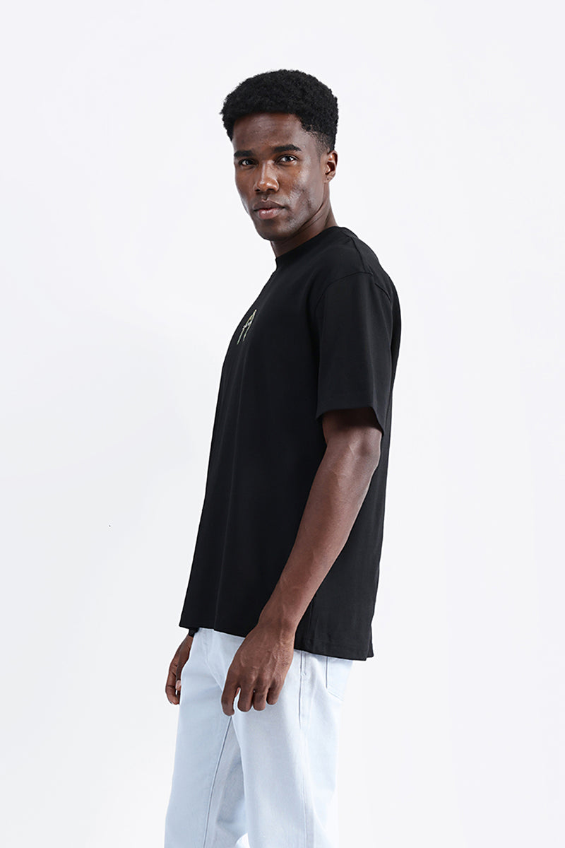 BACK EMBROIDERED OVERSIZE TEE