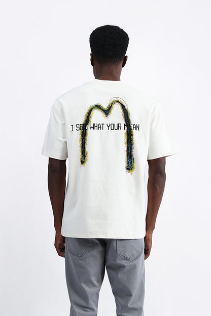 BACK EMBROIDERED OVERSIZE TEE