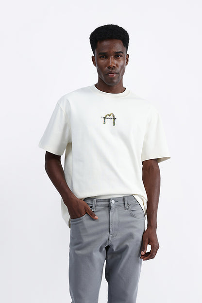 BACK EMBROIDERED OVERSIZE TEE