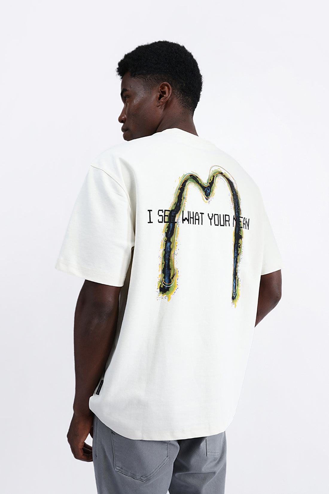 BACK EMBROIDERED OVERSIZE TEE