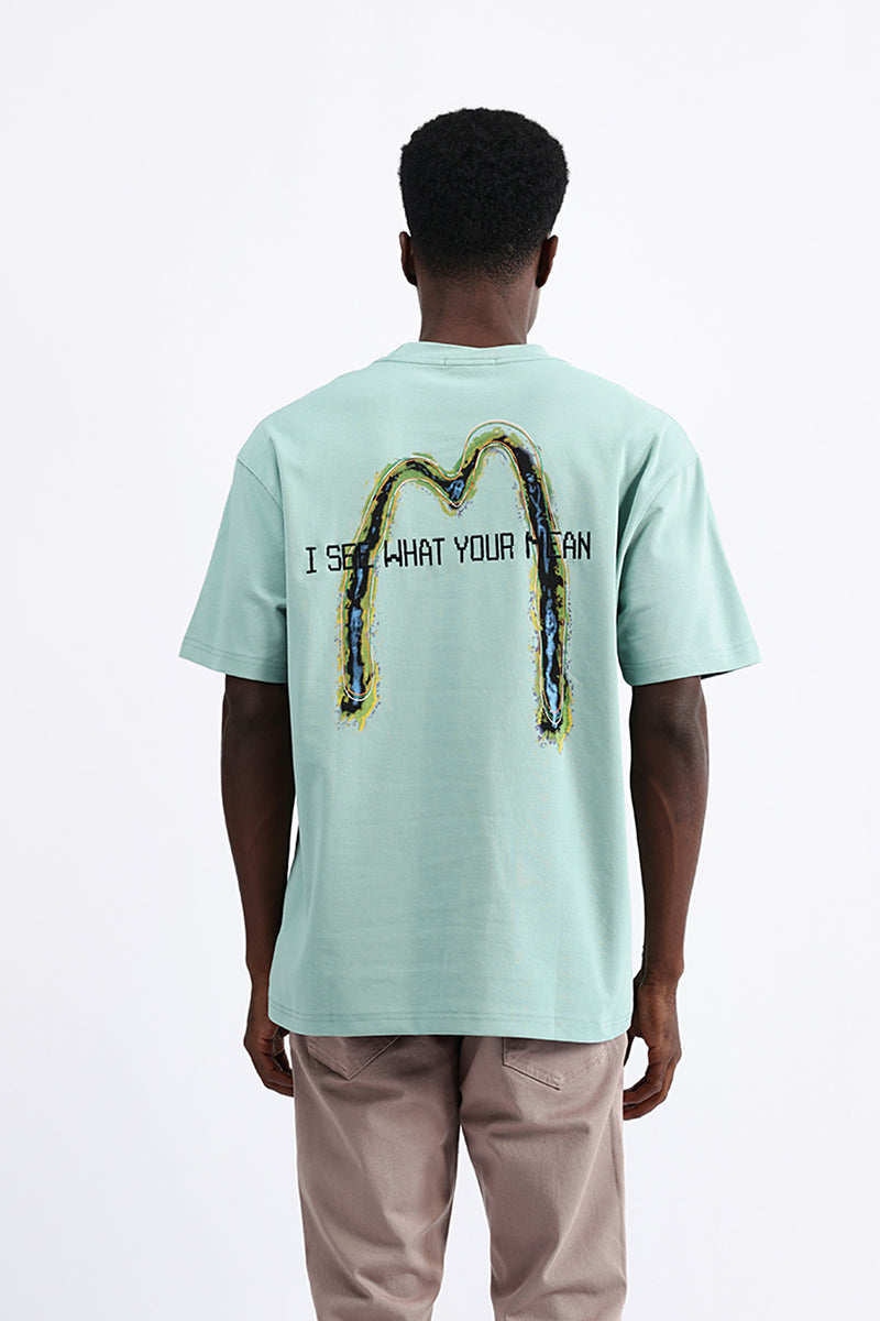 BACK EMBROIDERED OVERSIZE TEE