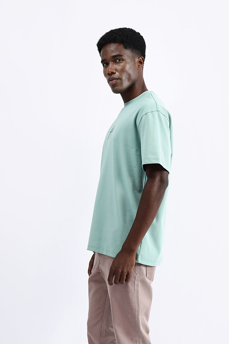 BACK EMBROIDERED OVERSIZE TEE