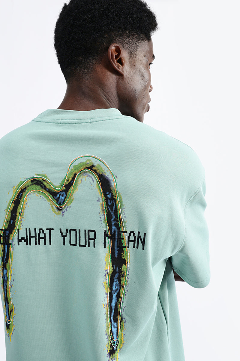 BACK EMBROIDERED OVERSIZE TEE