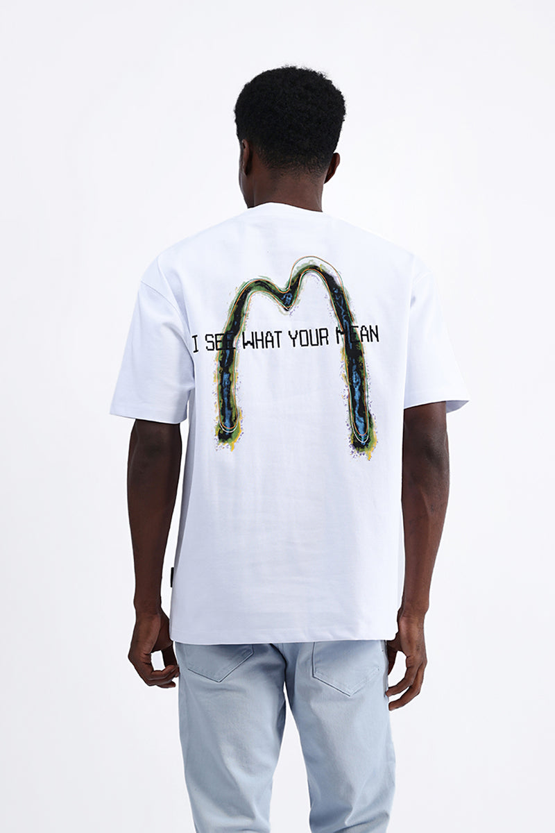 BACK EMBROIDERED OVERSIZE TEE