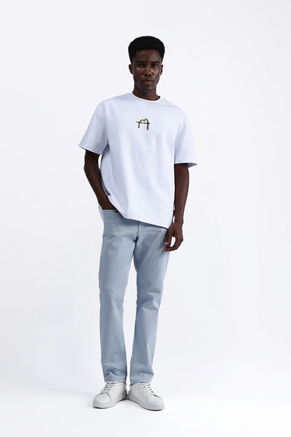 BACK EMBROIDERED OVERSIZE TEE