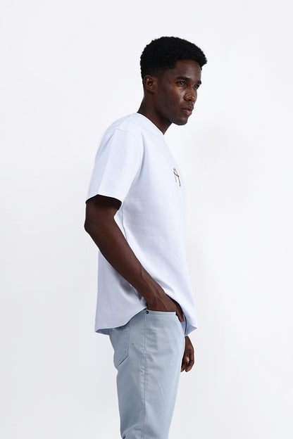 BACK EMBROIDERED OVERSIZE TEE