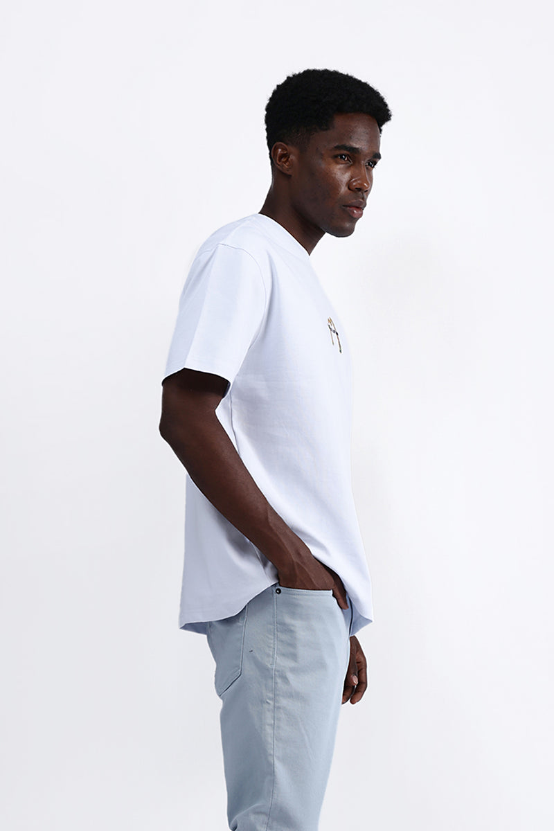 BACK EMBROIDERED OVERSIZE TEE