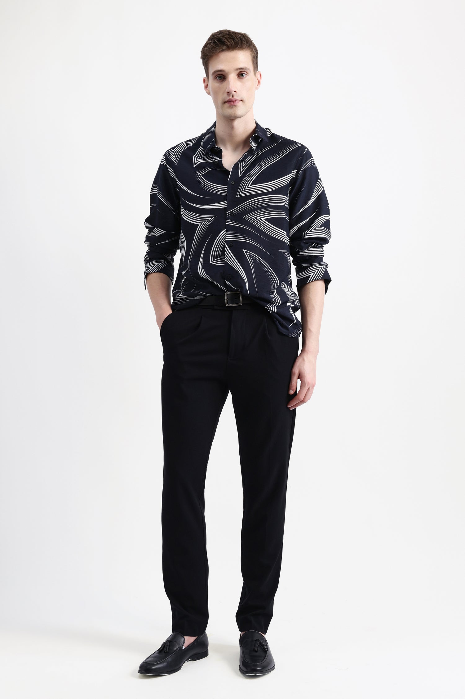 ABSTRACT PRINT FULL SLEEVES SHIRT