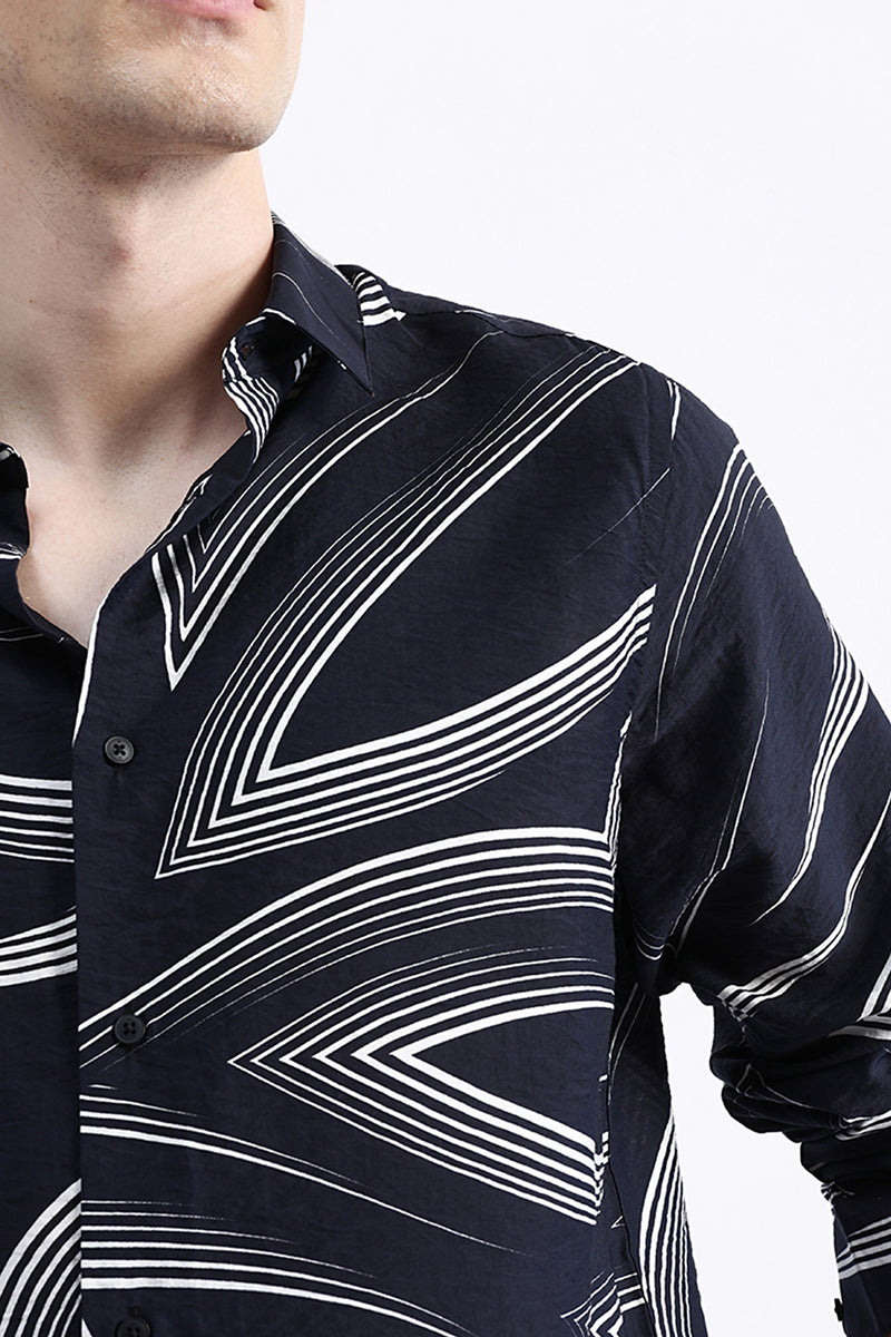 ABSTRACT PRINT FULL SLEEVES SHIRT
