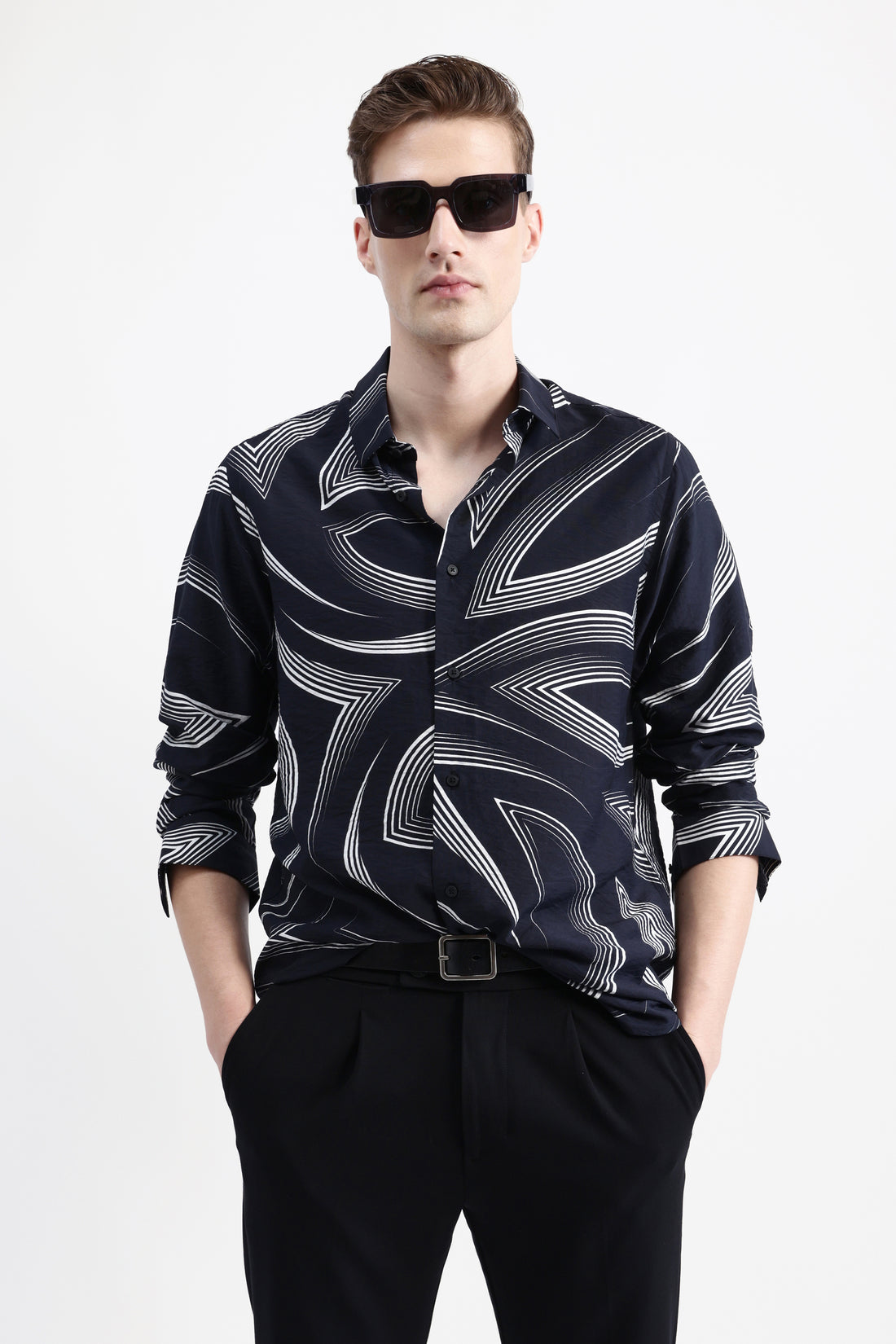 ABSTRACT PRINT FULL SLEEVES SHIRT