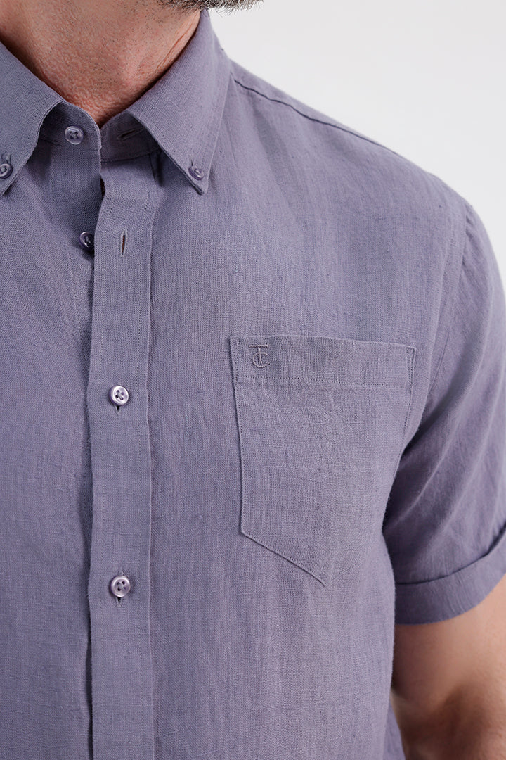 FADED PURPLE LINEN SHIRT