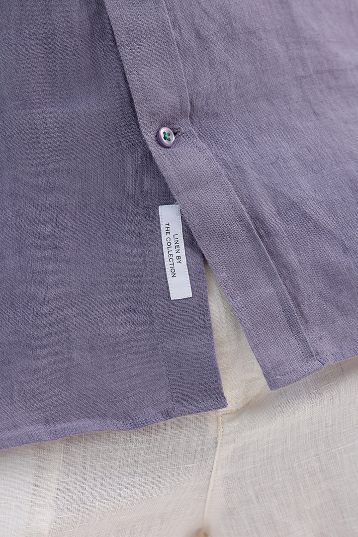 FADED PURPLE LINEN SHIRT