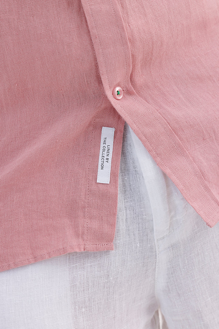 LIGHT PINK LINEN SHIRT