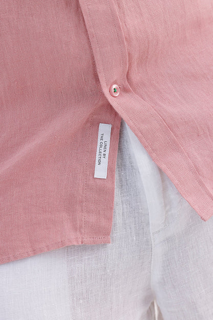 LIGHT PINK LINEN SHIRT